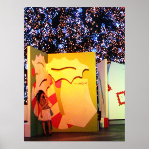 Reusachtige kerstkaart in Bangkok, Thailand Poster