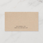  reusachtige kraft-planten visitekaartje (Achterkant)