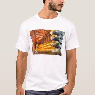 Reusachtige liggende Boeddha in de tempel, Wat Pho T-shirt