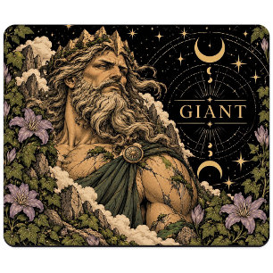 Reusachtige, met sterren verlichte Tarot-kunst Muismat