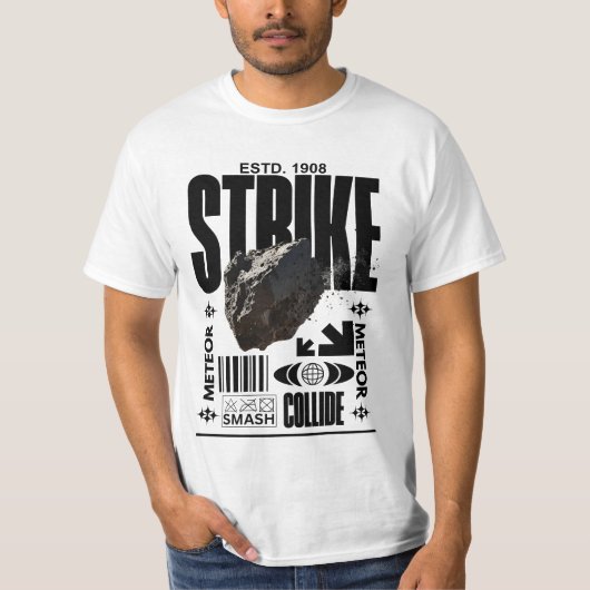 REUSACHTIGE METEORENDOUCHE 2024 KRATER T-SHIRT (Voorkant)