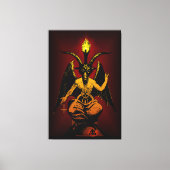 REUSACHTIGE Satanische Geit 40 "x60"canvas op dik  Canvas Afdruk (Voorkant)