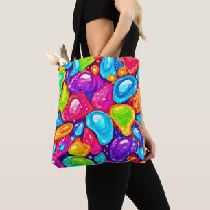 Reusachtige Tranen: Levendig Kunststijl Tote Bag