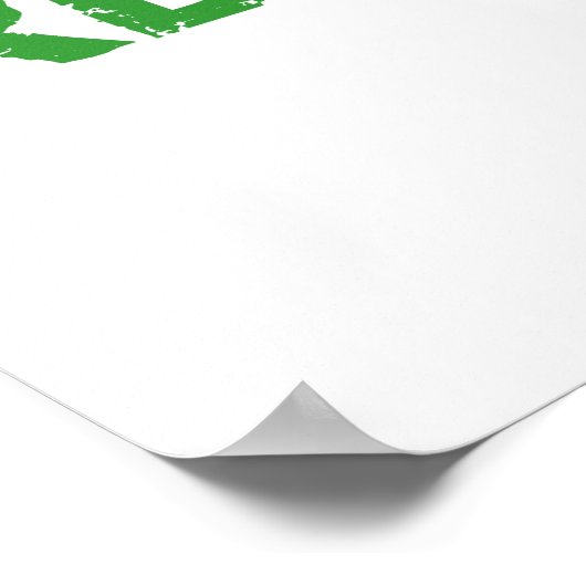 Reuse and Recyclen T-shirts en cadeaus Poster (Hoek)