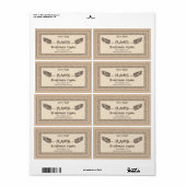 reustic Kraft planten tak Label (Full Sheet)