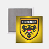 Reutlingen Flag Magneet (Voorkant / Achterkant)