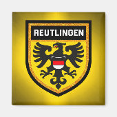Reutlingen Flag Magneet (Voorkant)