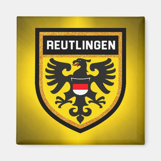 Reutlingen Flag Magneet (Voorkant)