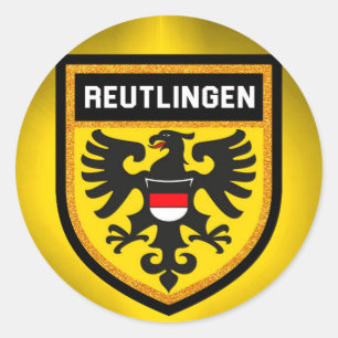 Reutlingen Flag Ronde Sticker