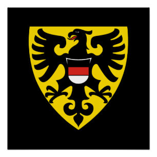 Reutlingen stadsvlag Duitsland symbool embleem wap Perfect Poster