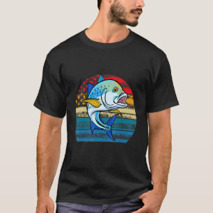 Reuze Blauwvintonijn Retro Blauwvintonijn vissen T T-shirt