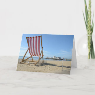 REUZE DECKCHAIR, HET STRAND VAN BOURNEMOUTH, KAART