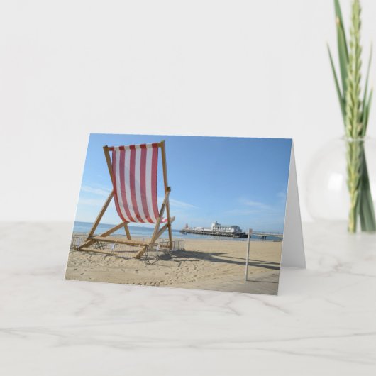 REUZE DECKCHAIR, HET STRAND VAN BOURNEMOUTH, KAART (Voorkant)