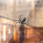 Reuze Halloween Spin in zijn web Raamsticker (Vel 2)