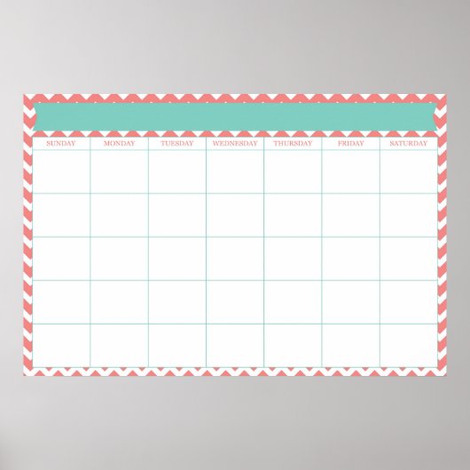 Reuze kalender poster (Voorkant)