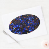 Reuze Kerstmis Ovale Sticker (Envelop)