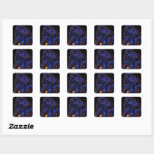 Reuze Kerstmis Vierkante Sticker (Vel)