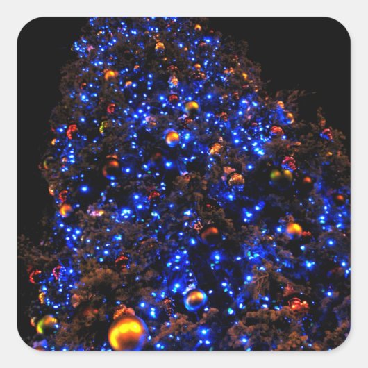 Reuze Kerstmis Vierkante Sticker (Voorkant)