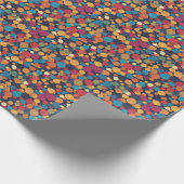Reuze kleurrijke stippen cadeaupapier (Hoek)