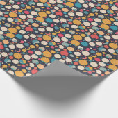 Reuze kleurrijke stippen cadeaupapier (Hoek)