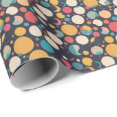 Reuze kleurrijke stippen cadeaupapier (Rol Hoek)