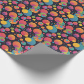 Reuze kleurrijke stippen cadeaupapier (Hoek)