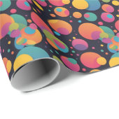 Reuze kleurrijke stippen cadeaupapier (Rol Hoek)