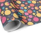 Reuze kleurrijke stippen cadeaupapier (Rol Hoek)