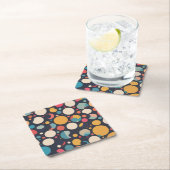 Reuze kleurrijke stippen kartonnen onderzetters (Insitu)