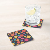 Reuze kleurrijke stippen kartonnen onderzetters (Insitu)