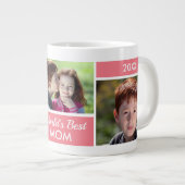 Reuze koffiemok met fotocollege 'Beste moeder ter Grote Koffiekop (Voorkant rechts)