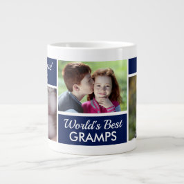 Reuze koffiemok met fotocollege 'Beste opa van de Grote Koffiekop