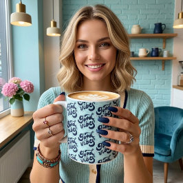 Reuze Koffiemok met Goede Vibes Grote Koffiekop