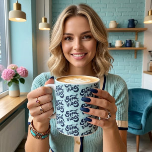 Reuze Koffiemok met Goede Vibes Grote Koffiekop