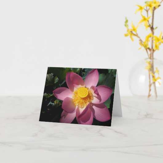 Reuze Lelie Notecard Kaart (Gele Bloem)