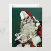 Reuze-post Kaart - Vrolijke Kerstmis van Kerstman (Voorkant / Achterkant)