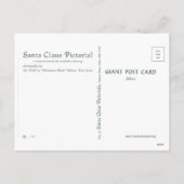 Reuze-post Kaart - Vrolijke Kerstmis van Kerstman (Achterkant)