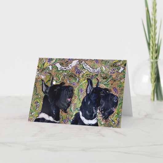 Reuze Schnauzers Kaart (Voorkant)