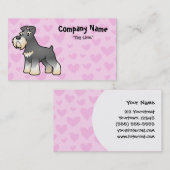 Reuze/Standaard/MiniatuurLiefde Schnauzer Visitekaartje (Voorkant / Achterkant)