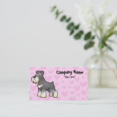 Reuze/Standaard/MiniatuurLiefde Schnauzer Visitekaartje (Staand voorkant)