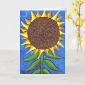 Reuze Zonnebloem - wenskaart Kaart (Gele Bloem)