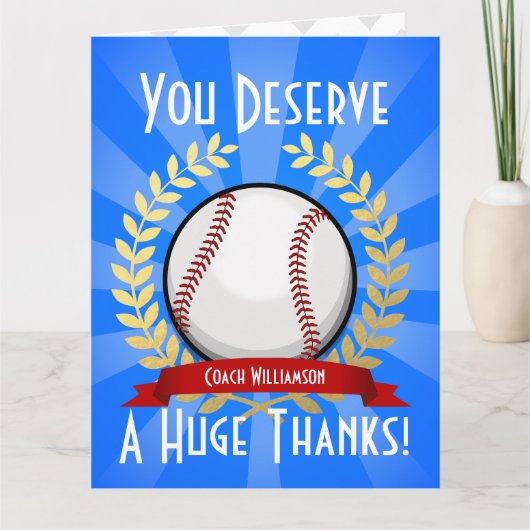 Reuzebasebalcoach Bedankt (Voorkant)