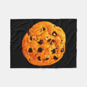 Reuzechocoladechipkoekje Fleece Deken (Voorkant (Horizontaal))