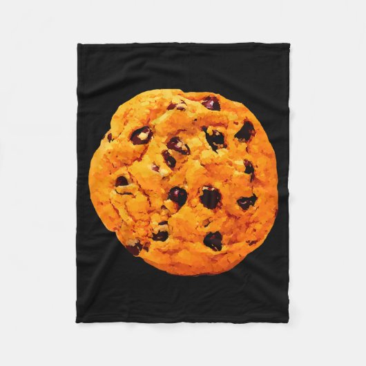 Reuzechocoladechipkoekje Fleece Deken (Voorkant)