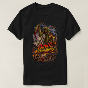 Reuzen bidsprinkhaan Klassieke Monster Horror T-shirt
