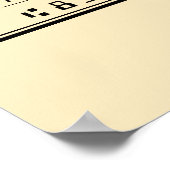 Reuzen Blanco Cheque voor Sweepstakes & Prijzen Poster (Hoek)