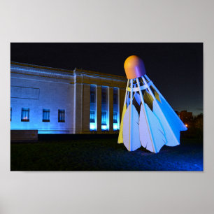 Reuzen Blauwe Shuttlehaan, Kansas City, Missouri Poster
