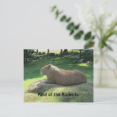 Reuzen Capybara Briefkaart (Staand voorkant)