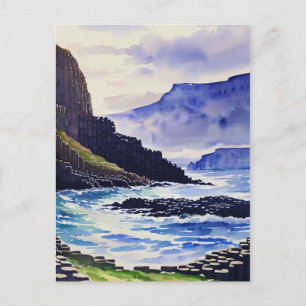  reuzen Causeway Antrim Coast Waterverf Briefkaart