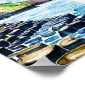  reuzen Causeway Antrim Coast waterverf Poster (Hoek)
